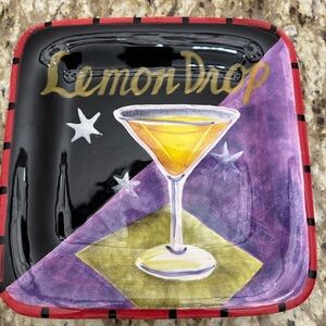 Cocktail Square Plate SET OF 4